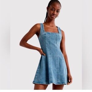 Abercrombie Squareneck Denim Mini Dress